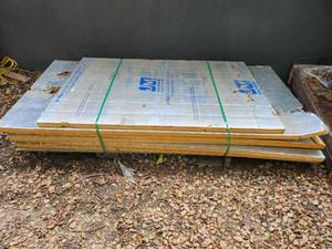 lot 74 image: Stack of JM CI Max Polyiso Continuous Insulation Panels