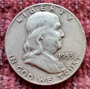 lot 1 image: 1959-D Franklin Half Dollar