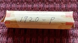 lot 10 image: 1920 Wheat Penny Roll