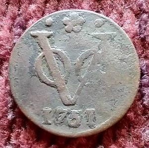 lot 41 image: 1751 East India Co. 1 Duit - New York Penny