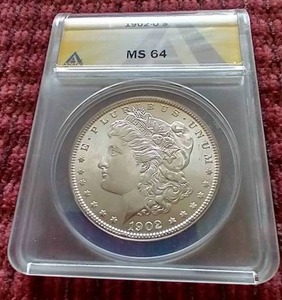 lot 44 image: 1902-O Morgan Dollar - ANACS MS64