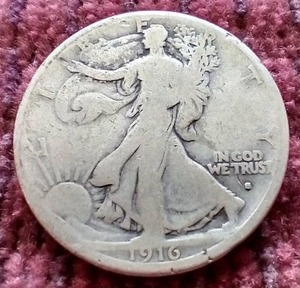 1916-S Walking Liberty Half Dollar - Key Coin!