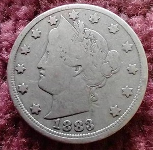 lot 77 image: 1883 Liberty V Nickel - First Year
