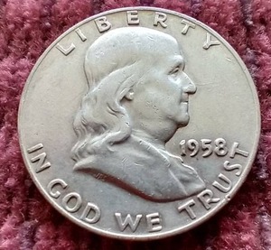 lot 84 image: 1958-D Franklin Half Dollar