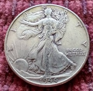 lot 92 image: 1944 Walking Liberty Half Dollar