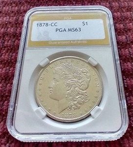 1878-CC Morgan Dollar - PGA MS63