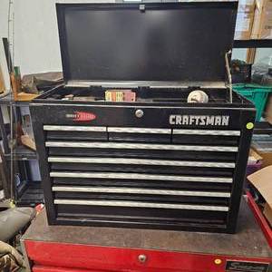 lot 2 image: Craftsman 8 Drawer Top Tool Box