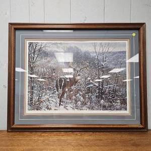 lot 19 image: Michael Sieve Buck Print Signed 36x28 12