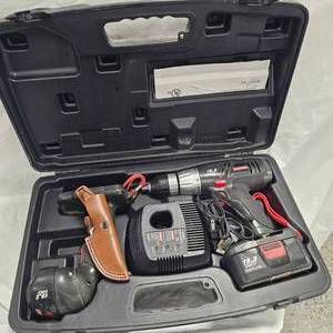 lot 27 image: Craftsman 19.2 Volt Drill and Light Combo wGood Battery and Charger
