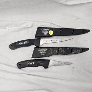 lot 44 image: NWTF 4 & 6 Game Knives