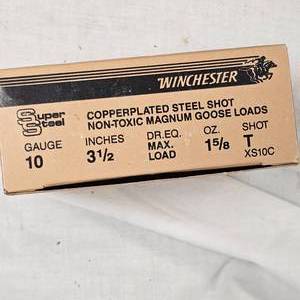 lot 45 image: 10 Ga Winches Steel T-Shot Goose Loads, Box of 10 and 2 Boxes