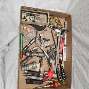 lot 56 image: Box of Misc TapDie Tools and Misc