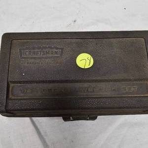 lot 78 image: Craftsman 14 Ratchet Socket Set in Box
