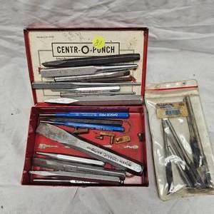lot 81 image: 23 Piece Punch and Chisel Set
