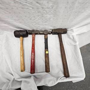 lot 90 image: Lot of 4 Hammers