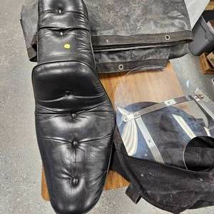 lot 113 image: Harley Davidson Windshield and Seat