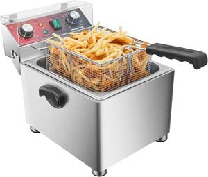 lot 31 image: Mvegoiuok Electric Deep Fat Fryer with Basket and Lid