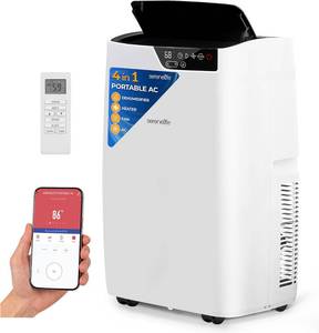 lot 39 image: SereneLife 12,000 BTU Portable Air Conditioner with Heating
