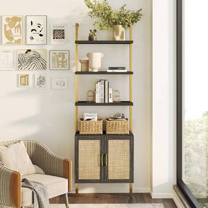 lot 49 image: Walsham 5 Tier Ladder Bookshelf (Walnut)