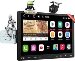 lot 57 image: Atotozone 10 QLED Android Double-DIN and Single-DIN Adaptive Car Stereo with Floating Screen