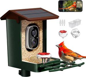 lot 87 image: Heapets Smart Bird Feeder with Solar Powered Camera