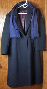lot 16 image: Jules Miller Vintage Wool Coat with Anne Klein Wool Scarf