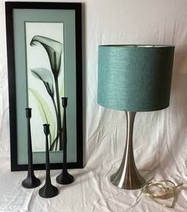 lot 45 image: Teal and Black Decor Accent Package