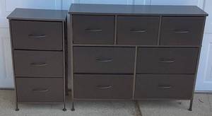 lot 49 image: Two Cloth Drawer Storage Dressers