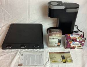 lot 30 image: Keurig K-Mini Coffee Maker with K-Cups Organizer and K-Cups