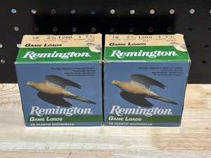 lot 43 image: Remington 16 Gauge Shotgun Shells 2 Full Boxes