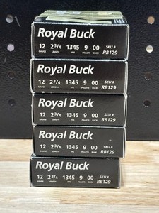 lot 47 image: Royal Buck 12 Gauge 00 Buck 5 Full Boxes