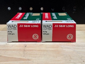 lot 26 image: Lellier & Bellot .32 Smith & Wesson Long Wad Cutter 100 Rounds