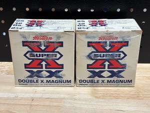 lot 31 image: Super X 12 Gauge Shotgun Shells 2 Full Boxes
