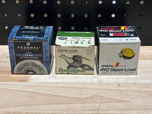 lot 34 image: .410 Shotgun Shells 2 Full Boxes and 1 Partial