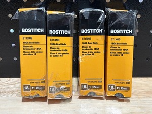 lot 10 image: Bostich 18 Gauge Brad Nails - 3000 Per Box - 4 Boxes