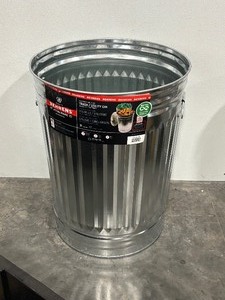 lot 38 image: 31 Gallon Galvanized Trash Can