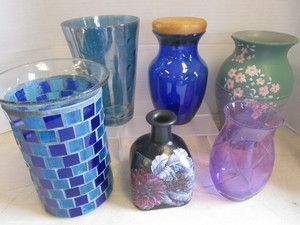lot 67 image: Vases, Cobalt, Amethyst