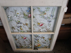 lot 90 image: Window Frame with Transfer