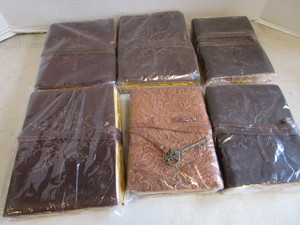 lot 130 image: Leather Bound Journals