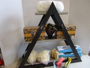 lot 137 image: Shelf, Sponges, Files, Brushes, Hand Creams