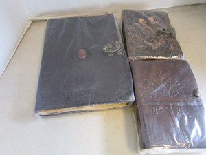 lot 207 image: Leather Bound Journals