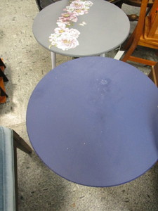 lot 244 image: Pair Painted Tables