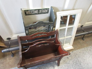 lot 271 image: Magazine Stand, Holder, Mirror
