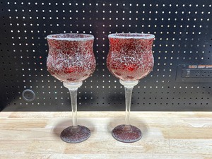 lot 27 image: Vintage Mosaic Glass Tea Light Holders