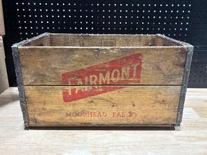 lot 50 image: Vintage Wooden Milk Crate from Fairmont Creamery