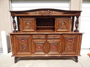 lot 1 image: Vintage Salle Roscanvel No. 6 Buffet made in France Pickup is in Montrose, MN