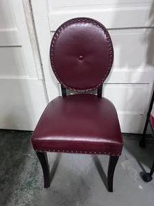 lot 7 image: Excellent Vinyl Side Chair