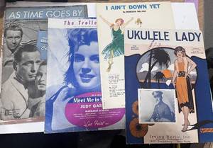 lot 14 image: Vintage Sheet Music