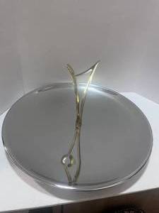 lot 46 image: MCM Kromex Spinning Serving Tray