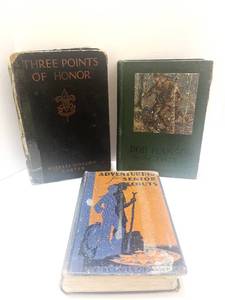 lot 86 image: 3 Boy Scout Adverture Books 1921, 1929, 1938